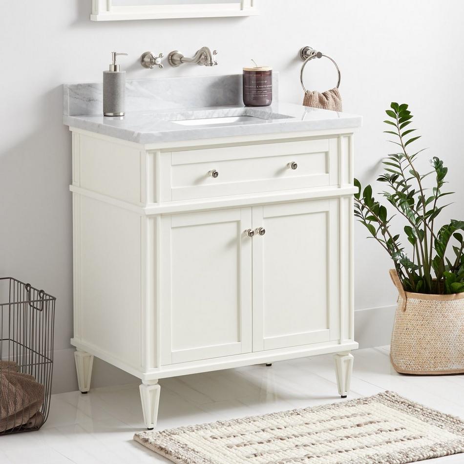 30" Elmdale White Vanity with Rect. Undermount Sink - Outlet, , large image number 1
