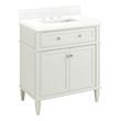 30" Elmdale White Vanity with Rect. Undermount Sink - Outlet - FW Quartz - 3 Hole, , large image number 0