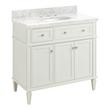 36" Elmdale White Vanity with Undermount Sink - Outlet - Carrara - 3 Hole, , large image number 0