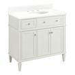36" Elmdale White Vanity with Undermount Sink - Outlet - FW Quartz - 3 Hole, , large image number 0