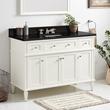 48" Elmdale White Vanity with Rect. Undermount Sink - Outlet - CB Quartz - 3 Hole, , large image number 0