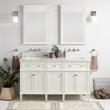 60" Elmdale White Vanity with Rect. Undermount Sinks - Outlets, , large image number 1