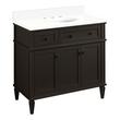 36" Elmdale Charcoal Black Vanity with Undermount Sink - Outlet - AW Quartz - 3 Hole, , large image number 0