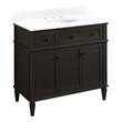 36" Elmdale Charcoal Black Vanity with Undermount Sink - Outlet - FW Quartz - 3 Hole, , large image number 0