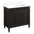 36" Elmdale Charcoal Black Vanity with Right Offset Undermount Sink - Outlet - AW Quartz - 3 Hole, , large image number 0