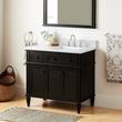 36" Elmdale Charcoal Black Vanity with Right Offset Undermount Sink - Outlet, , large image number 0