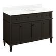 48" Elmdale Charcoal Black Vanity with Undermount Sink - Outlet - FW Quartz - 3 Hole, , large image number 0