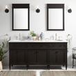 72" Elmdale Charcoal Black Vanity with Undermount Sinks - Outlets, , large image number 0