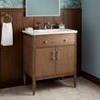 30" Tesori Narrow Mahogany Vanity and Sink - Outlet - Desert Taupe, , large image number 0