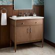 36" Tesori Narrow Mahogany Vanity and Sink - Outlet - Desert Taupe, , large image number 0