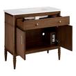 36" Tesori Narrow Mahogany Vanity and Sink - Outlet - Desert Taupe, , large image number 2