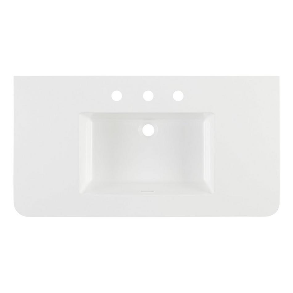 36" Tesori Narrow Mahogany Vanity and Sink - Outlet - Desert Taupe, , large image number 3