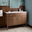 48" Tesori Narrow Mahogany Vanity and Sink - Outlet - Desert Taupe, , large image number 0