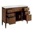 48" Tesori Narrow Mahogany Vanity and Sink - Outlet - Desert Taupe, , large image number 2