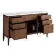 60" Tesori Narrow Mahogany Vanity and Sink - Outlet - Desert Taupe, , large image number 2