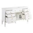 60" Tesori Narrow Mahogany Vanity and Sink - Outlet - Bright White, , large image number 2