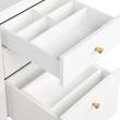 60" Tesori Narrow Mahogany Vanity and Sink - Outlet - Bright White, , large image number 6