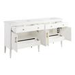 72" Tesori Narrow Mahogany Double Vanity and Sinks - Outlets - Bright White, , large image number 2