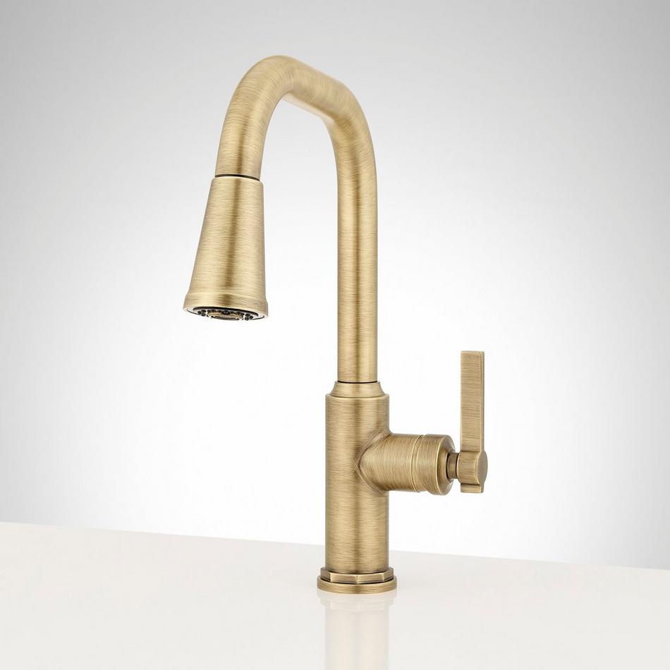 Greyfield Angular Pull-Down Kitchen Faucet - Single-Hole, , large image number 0