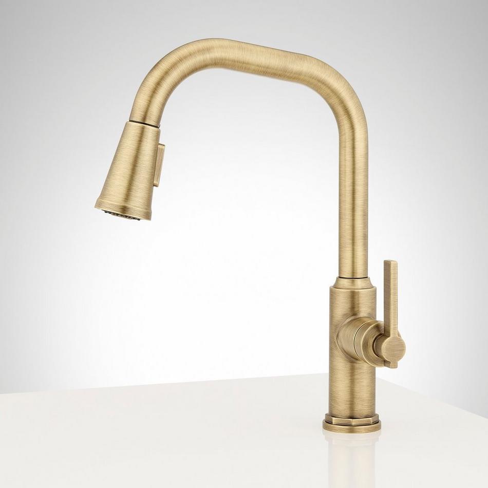 Greyfield Angular Pull-Down Kitchen Faucet - Single-Hole, , large image number 2