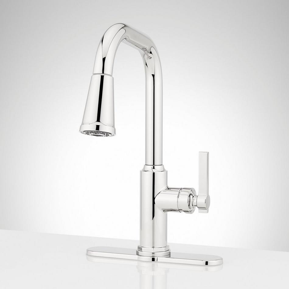 Greyfield Angular Pull-Down Kitchen Faucet - Single-Hole, , large image number 7