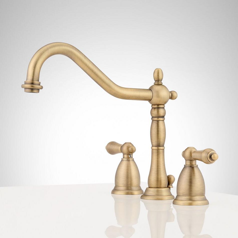 Victorian Widespread Bathroom Faucet - Lever Handles, , large image number 1