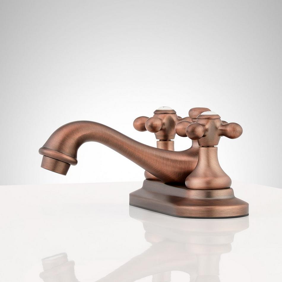 Teapot Centerset Bathroom Faucet - Cross Handles, , large image number 6