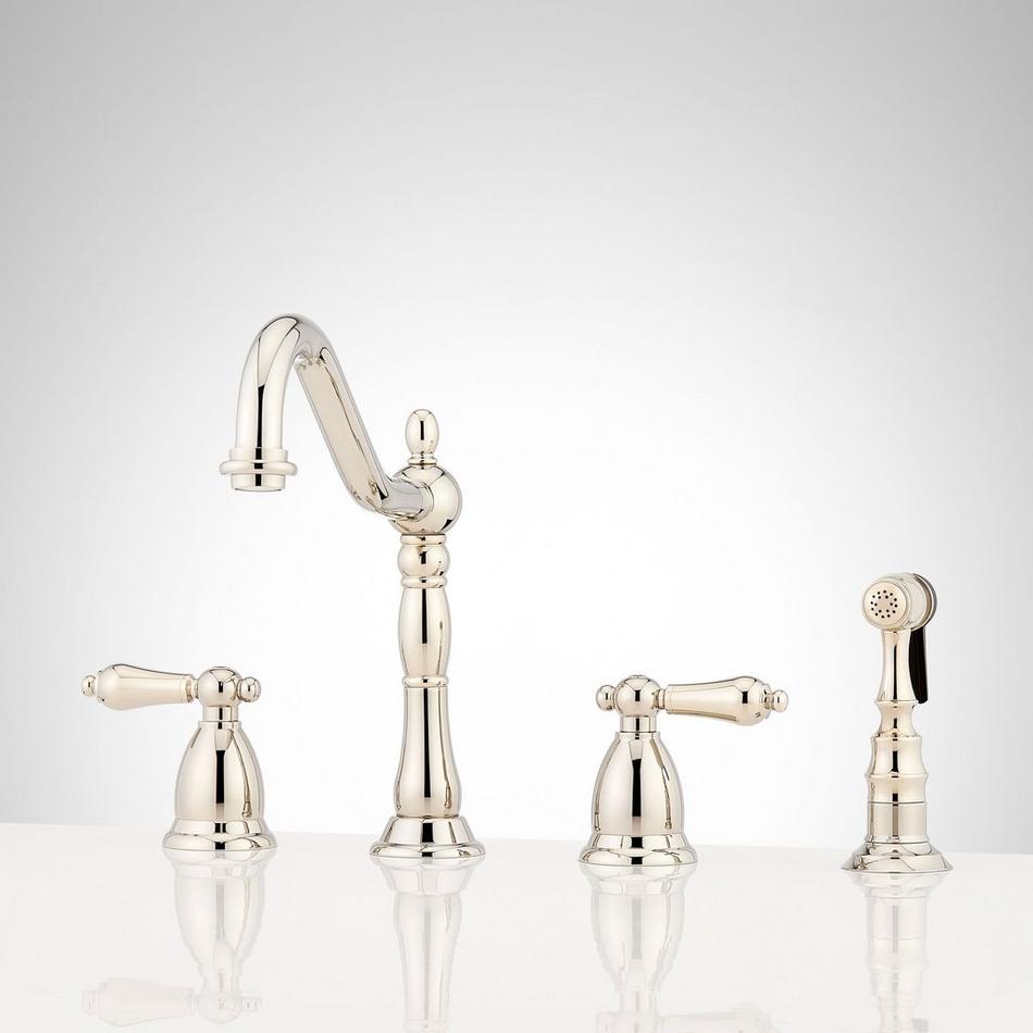 Helena Widespread Kitchen Faucet with Side Spray, , large image number 10