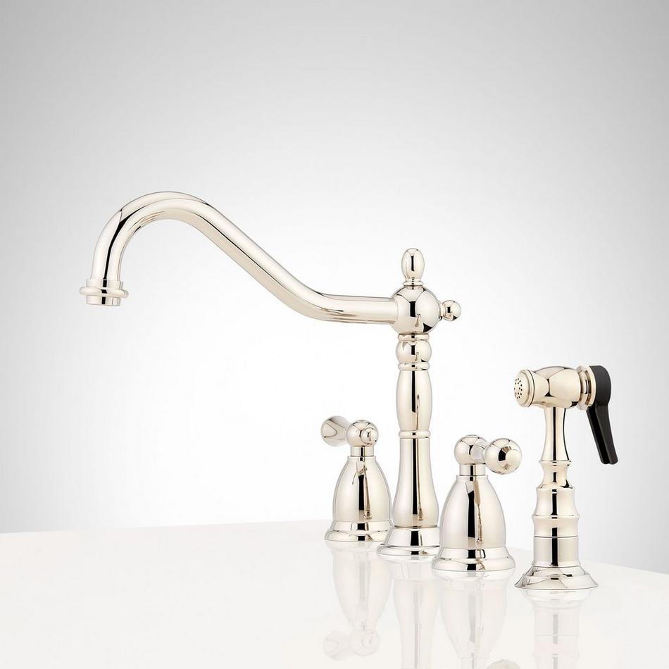 Helena Widespread Kitchen Faucet with Side Spray, , large image number 11