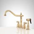 Helena Widespread Kitchen Faucet with Side Spray, , large image number 1