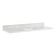 49" x 19" 3cm Narrow Marble Vanity Top with Rectangular Undermount Sink - Widespread - Carrara, , large image number 0