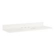 49" x 19" 3cm Narrow Quartz Vanity Top with Rectangular Undermount Sink - Widespread - Arctic White, , large image number 0