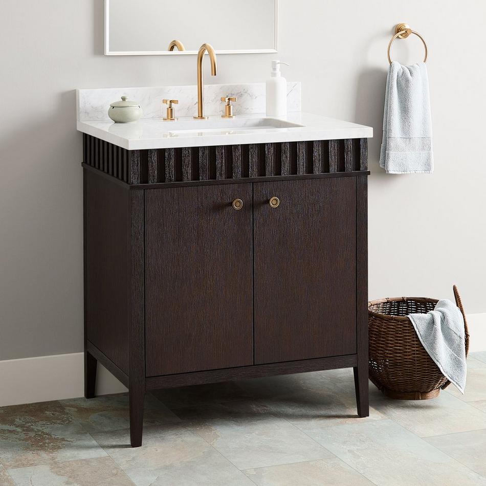 30" Rosamel Vanity with Rectangular Undermount Sink - Outlet - Espresso Brown, , large image number 0