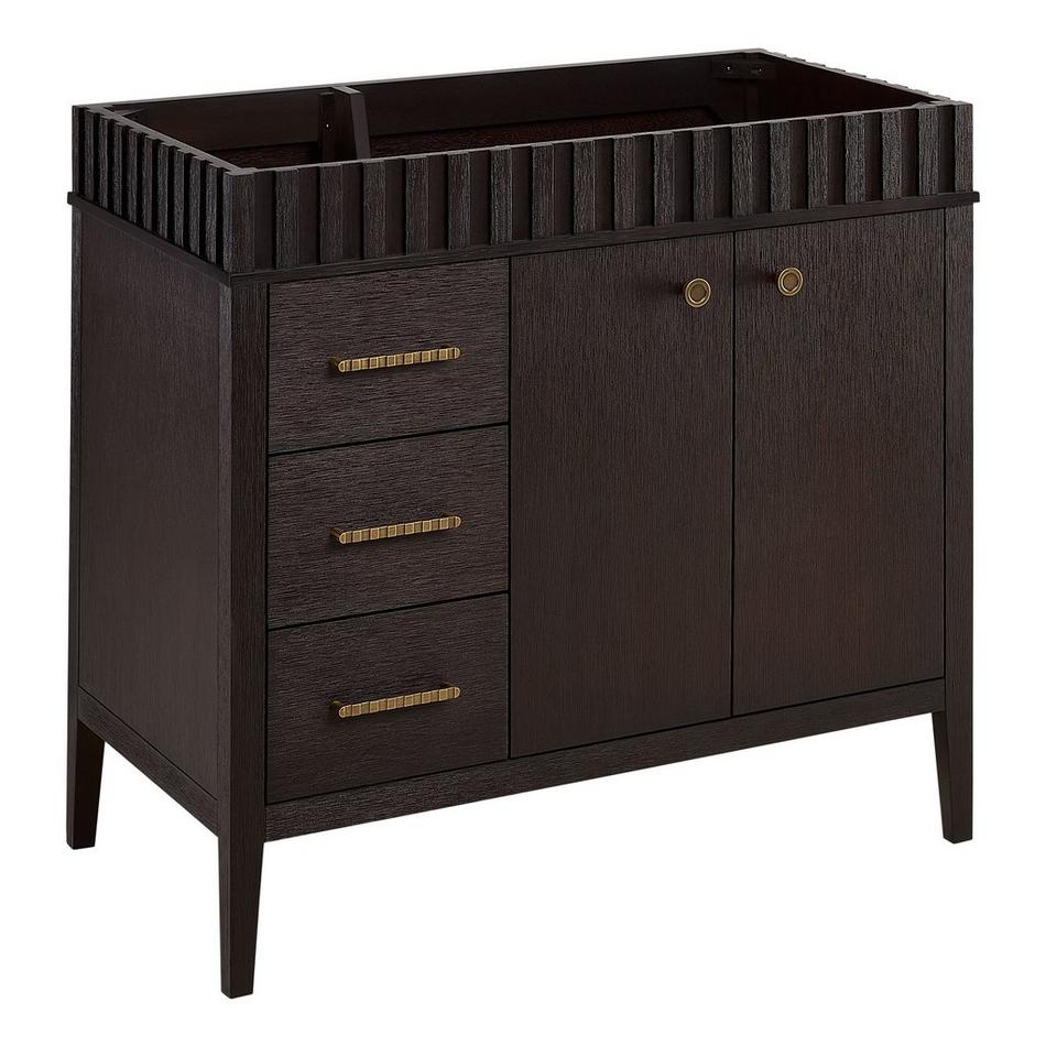 36" Rosamel Right Offset Vanity with Rectangular Undermount Sink - Outlet - Espresso Brown, , large image number 1