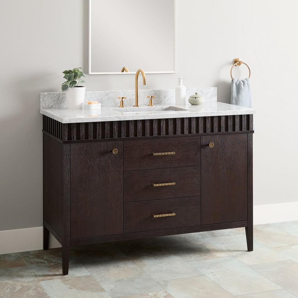 48" Rosamel Vanity with Rectangular Undermount Sink - Outlet - Espresso Brown, , large image number 0