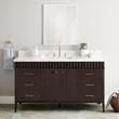 60" Rosamel Single Vanity with Rectangular Undermount Sink - Outlet - Espresso Brown, , large image number 0