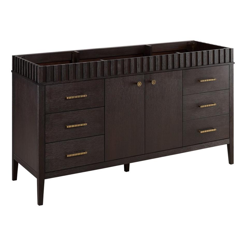 60" Rosamel Single Vanity with Rectangular Undermount Sink - Outlet - Espresso Brown, , large image number 1