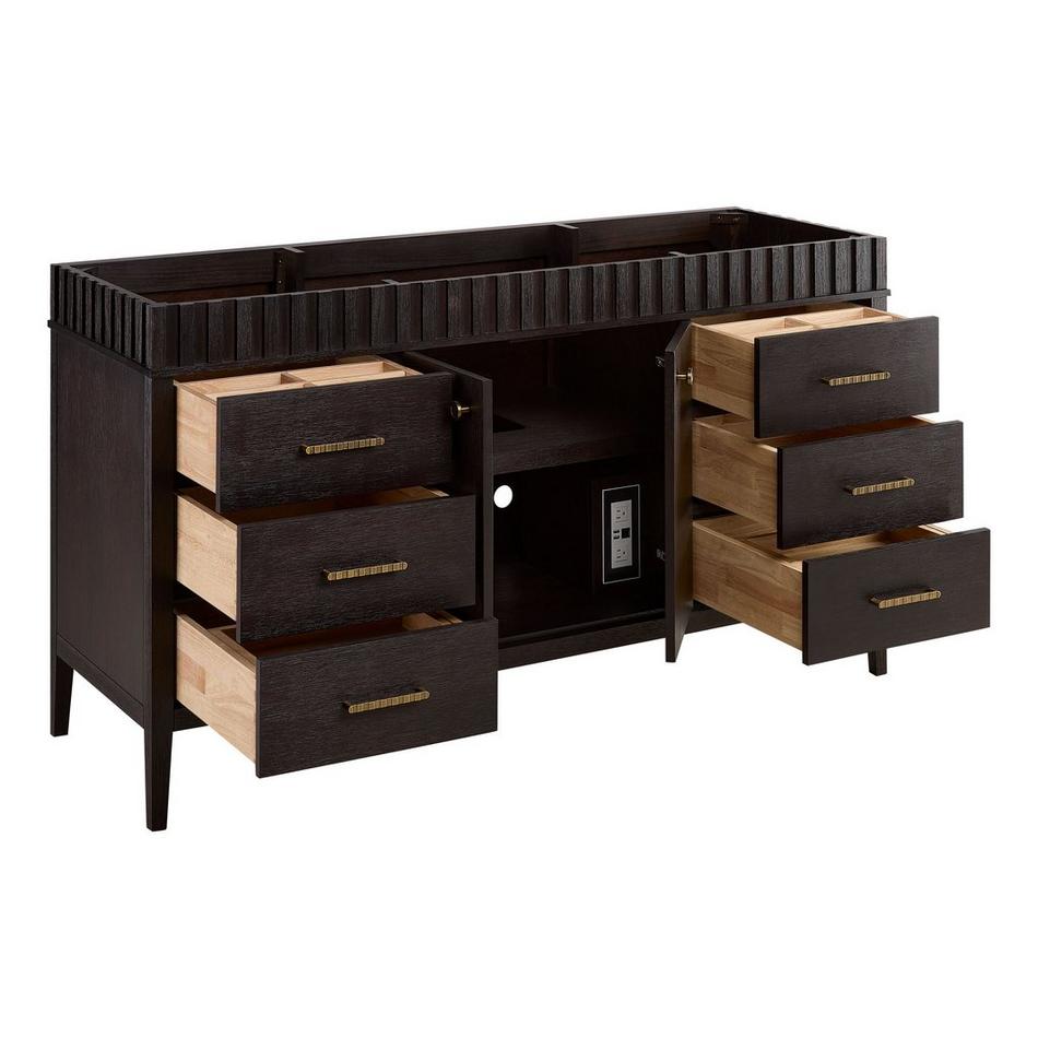 60" Rosamel Single Vanity with Rectangular Undermount Sink - Outlet - Espresso Brown, , large image number 2