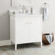 30" Rosamel Vanity with Rectangular Undermount Sink - Outlet - White, , large image number 0