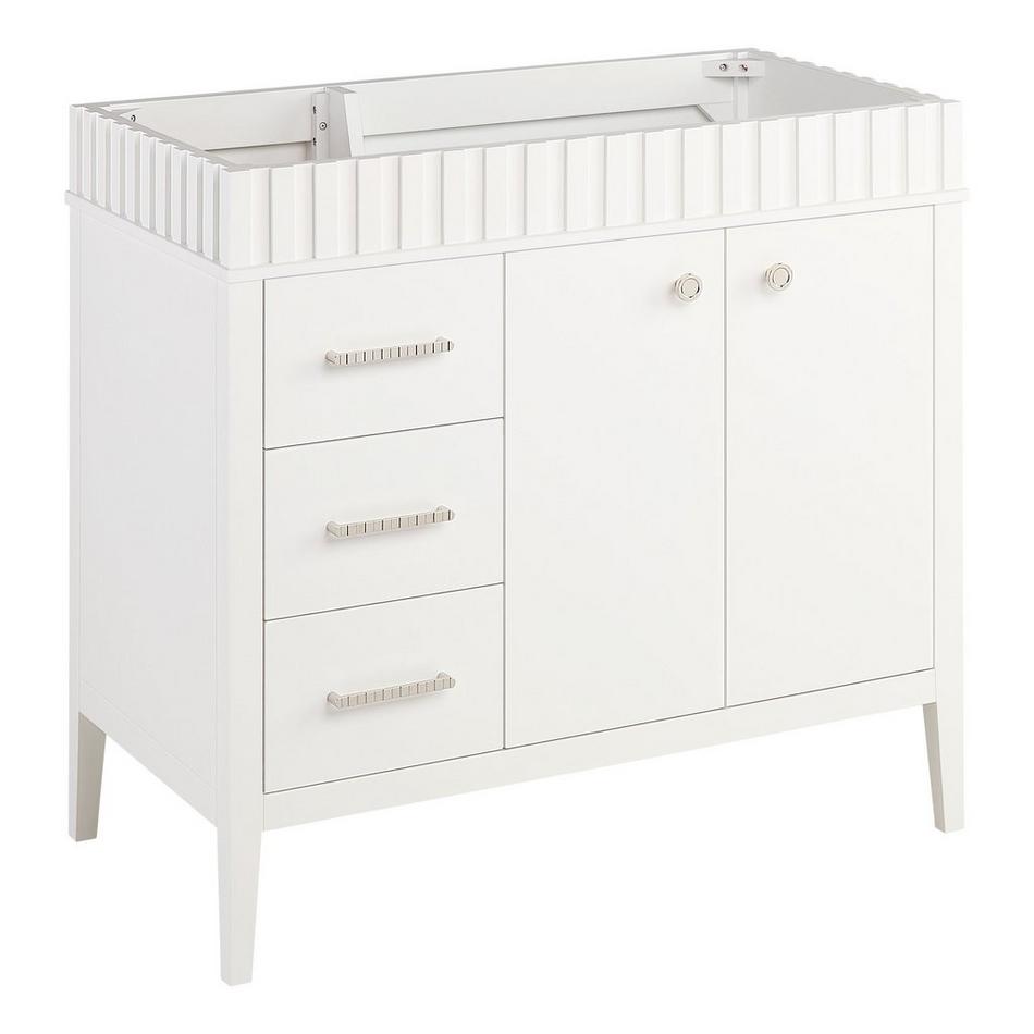 36" Rosamel Right Offset Vanity with Rectangular Undermount Sink - Outlet - White, , large image number 1