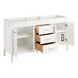 60" Rosamel Double Vanity with Rectangular Undermount Sinks - Outlets - White, , large image number 2