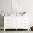 60" Rosamel Single Vanity with Rectangular Undermount Sink - Outlet - White, , large image number 0