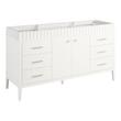 60" Rosamel Single Vanity with Rectangular Undermount Sink - Outlet - White, , large image number 1