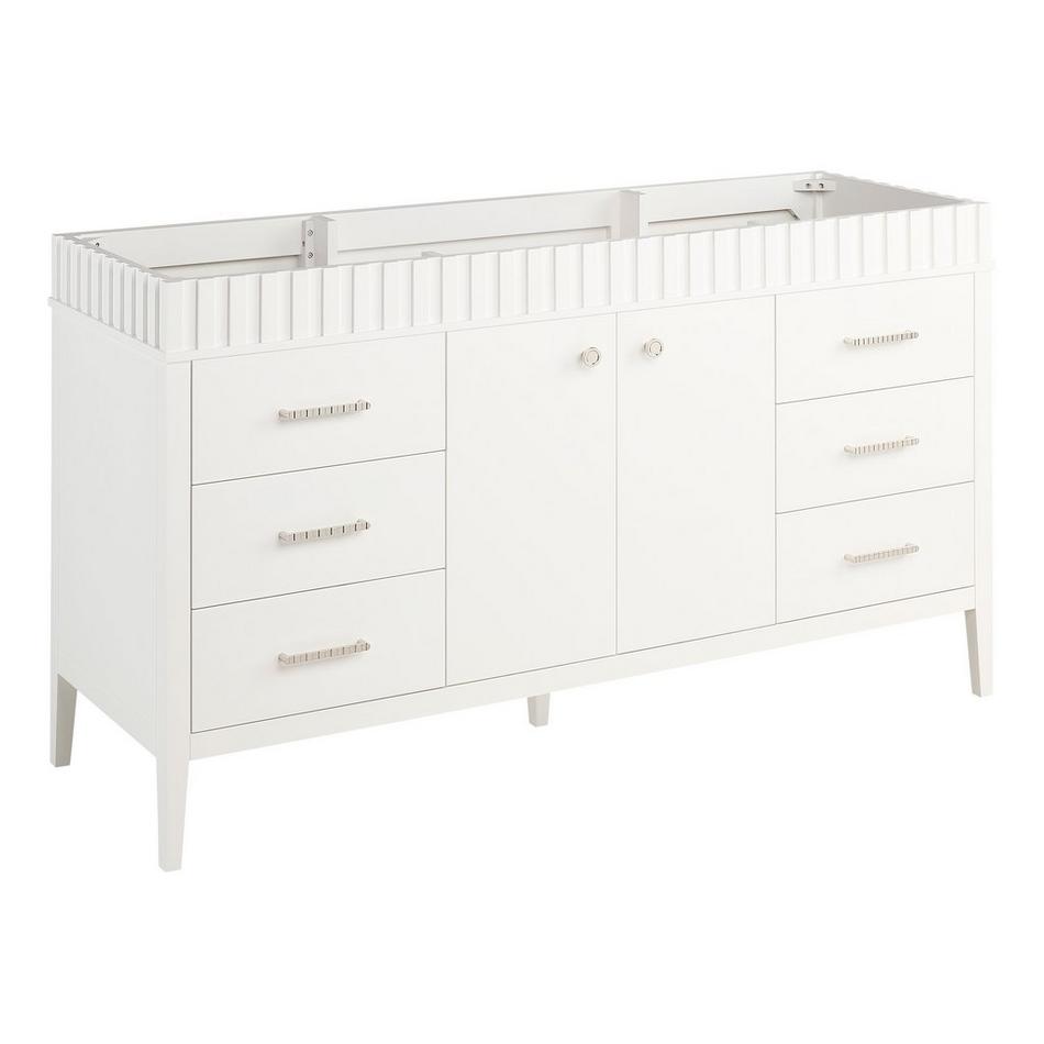 60" Rosamel Single Vanity with Rectangular Undermount Sink - Outlet - White, , large image number 1