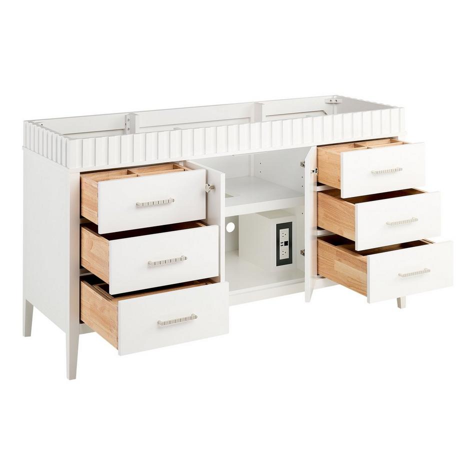60" Rosamel Single Vanity with Rectangular Undermount Sink - Outlet - White, , large image number 2