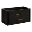 30" Orlo Narrow Wall-Mount Mahogany Vanity - Espresso Brown - Vanity Cabinet Only, , large image number 0