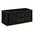36" Orlo Narrow Wall-Mount Mahogany Vanity - Espresso Brown - Vanity Cabinet Only, , large image number 0