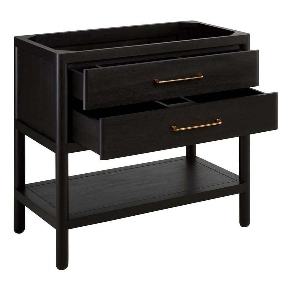 36" Orlo Mahogany Console Vanity - Espresso Brown - Vanity Cabinet Only, , large image number 1