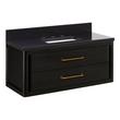 36" Orlo Narrow Wall-Mount Mahogany Vanity w Rect. Undermount Sink - Espresso Brown - CB Quartz - 3H, , large image number 0
