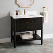 36" Orlo Mahogany Console Vanity with Rectangular Undermount Sink - Espresso Brown, , large image number 2